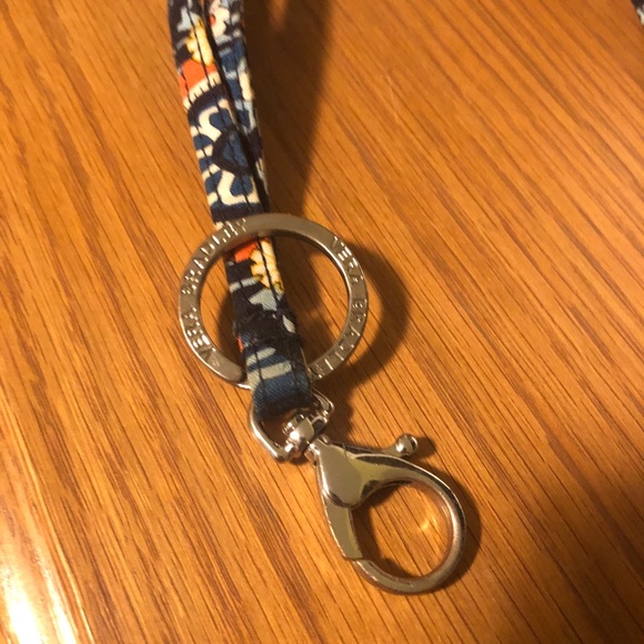 Vera Bradley Blue Spade ♠️ Lanyard & ID Holder - Picture 3 of 4